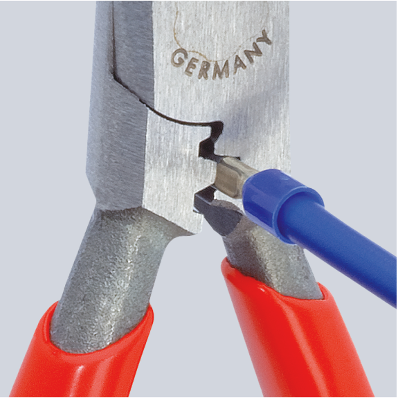 Verdrahtungszange L.160mm 0,5-0,75/1,5/2,5 mm² pol.Mehrkomp.-Hüllen Verdrahtungszange L.160mm 0,5-0,75/1,5/2,5 mm² pol.Mehrkomp.-Hüllen-Beschreibung lesen