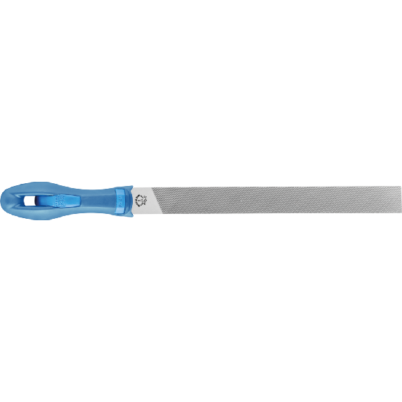 Lime de travail DIN 7261 L.200mm Q.20x5mm coupe 2 bout plat 2K-Ergo-Leer más