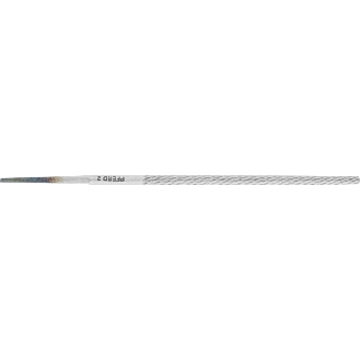 Werksttfeile DIN 7261 L.100mm Q.4mm Hieb 2 Rund-Lire la description