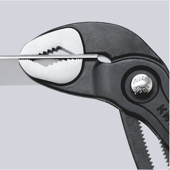 Wasserpumpenzange Cobra L.180mm Spann-W.36mm pol.Ku.-Überzug Wasserpumpenzange Cobra L.180mm Spann-W.36mm pol.Ku.-Überzug-Beschreibung lesen