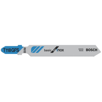 Stichsägeblt T 118  Basic for Inox L.8m Zahnteilung 0,8mm BIM 5er Pack-Beschreibung lesen