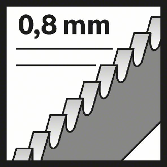 Stichsägeblt T 118  Basic for Inox L.8m Zahnteilung 0,8mm BIM 5er Pack-Beschreibung lesen