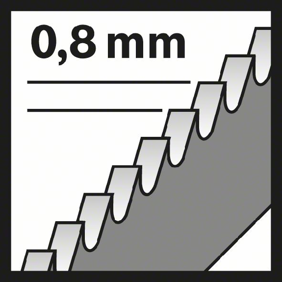 Stichsägeblt T 118  Basic for Inox L.8m Zahnteilung 0,8mm BIM 5er Pack-Beschreibung lesen