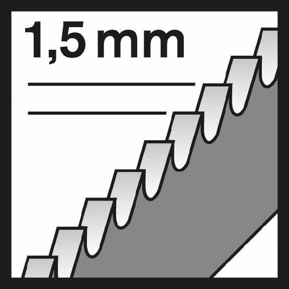 Stichsägeblt T 118 EOF Gesamt-L.8m Zahnt.1,5mm BIM 5er Pk.-Beschreibung lesen