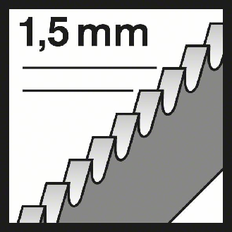 Stichsägeblt T 118 EOF Gesamt-L.8m Zahnt.1,5mm BIM 5er Pk.-Beschreibung lesen