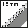 Stichsägeblt T 118 EOF Gesamt-L.8m Zahnt.1,5mm BIM 5er Pk.