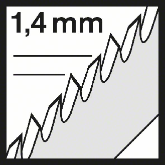Stichsägeblt T 101 AO Clean for Wood L.8m Zahnteilung 1,4mm HCS 3er Pack-Beschreibung lesen