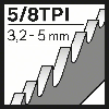 Säbelsägeblt S1210VF L.300mm B.22mm TPI 5/8 3,2-5mm varioverzahnt 5er Pk.