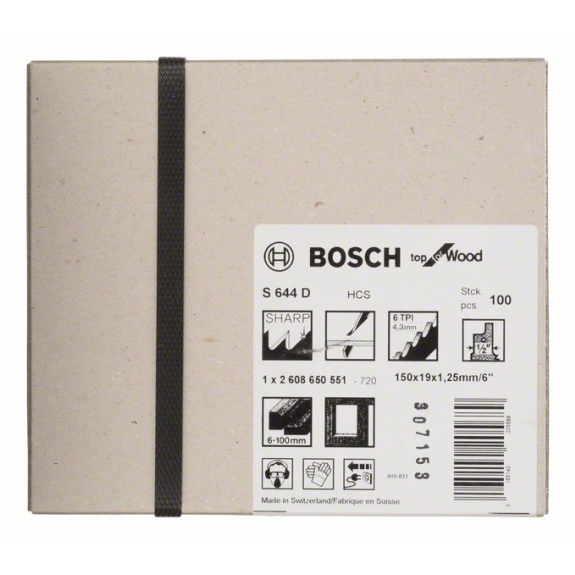 Säbelsägeblatt für Holz 150mm Säbelsägeblatt für Holz 150mm-Beschreibung lesen