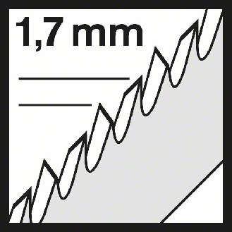 Stichsägeblt T 101 AIF Clean for Hard Wood L.100mm Zahnteilung 1,7mm 3er Pack-Beschreibung lesen