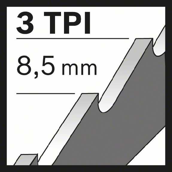 Säbelsägeblt S 1542 K L.240mm B.19mm TPI 3 8,5mm 5 St./Karte-Beschreibung lesen