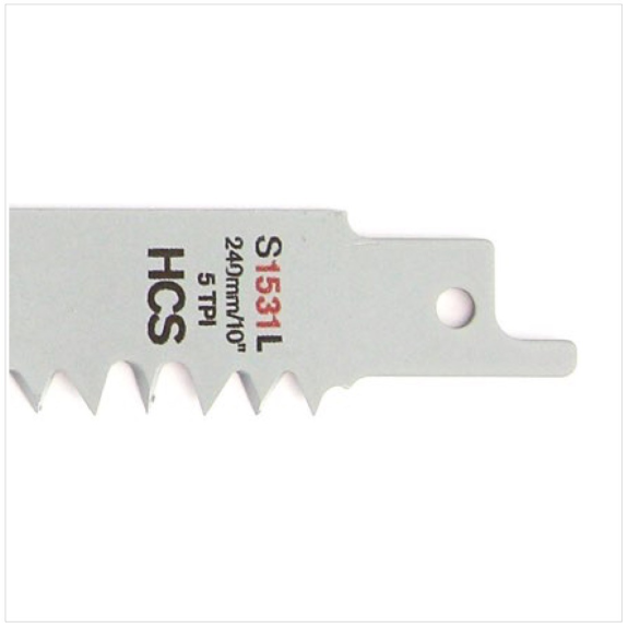 Säbelsägeblt S1531 L L.240mm B.19mm TPI 5 5mm geschr.,geschl.5 St./Karte-Beschreibung lesen