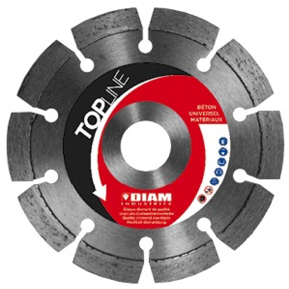 Disque diamant à rainurer D 150mm pour béton - DIAM INDUSTRIES - TRB150-Beschreibung lesen