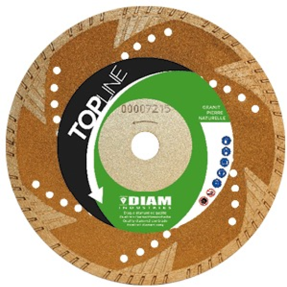 Disque diamant 125x223mm Granit/pierre naturelle - DIAM INDUSTRIES - TS80125 Disque diamant 125x223mm Granit/pierre naturelle - DIAM INDUSTRIES - TS80125-Lire la description
