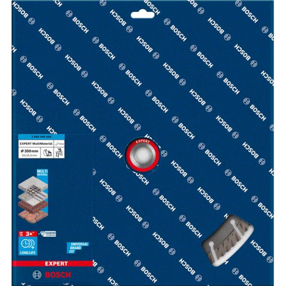 Bosch EXPERT MultiMaterial Trennscheiben, 350 x 20/25,40 x 3,3 x 15 mm-Beschreibung lesen