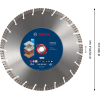 Bosch EXPERT MultiMaterial Trennscheiben, 350 x 20/25,40 x 3,3 x 15 mm