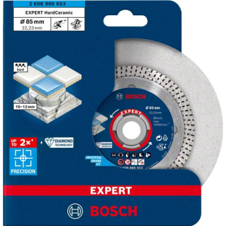 Bosch EXPERT HardCeramic Diamanttrennscheiben, 85 x 22.23 x 1,6 x 7 mm-Beschreibung lesen