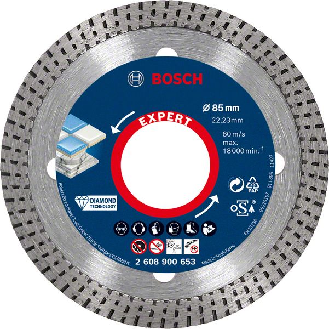 Bosch EXPERT HardCeramic Diamanttrennscheiben, 85 x 22.23 x 1,6 x 7 mm-Beschreibung lesen