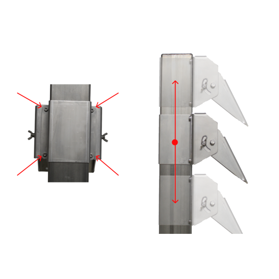 Support de moniteur en acier inoxydable-Lire la description