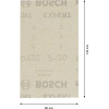 Bosch EXPERT M480 Schleifnetz fr Schwingschleifer, 115 x 230 mm, K 220