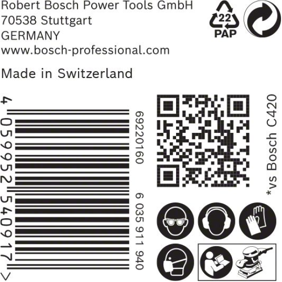 Bosch EXPERT M480 Schleifnetz fr Schwingschleifer, 93 x 186 mm, K 100, 50-tlg.-Beschreibung lesen