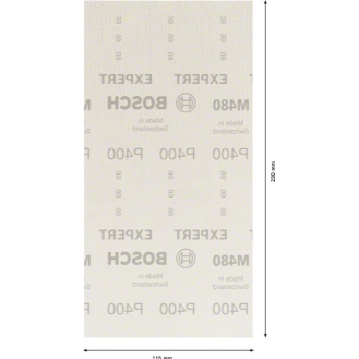 Bosch EXPERT M480 Schleifnetz fr Schwingschleifer, 115 x 230 mm, K 400-Beschreibung lesen
