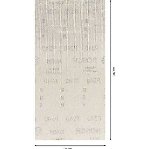 Bosch EXPERT M480 Schleifnetz fr Schwingschleifer, 115 x 230 mm, K 240-Beschreibung lesen
