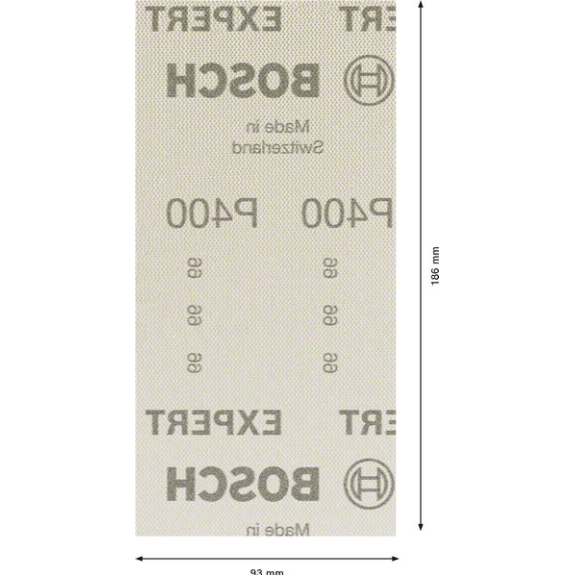 Bosch EXPERT M480 Schleifnetz fr Schwingschleifer, 93 x 186 mm, K 400, 50-tlg.-Beschreibung lesen