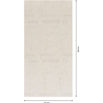 Bosch EXPERT M480 Schleifnetz fr Schwingschleifer, 115 x 230 mm, K 100-Beschreibung lesen