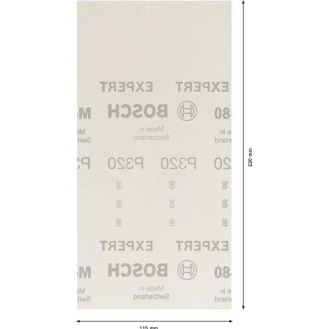 Bosch EXPERT M480 Schleifnetz fr Schwingschleifer, 115 x 230 mm, K 320, 50-tlg.-Beschreibung lesen