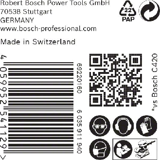 Bosch EXPERT M480 Schleifnetz fr Schwingschleifer, 115 x 230 mm, K 320, 50-tlg.-Beschreibung lesen