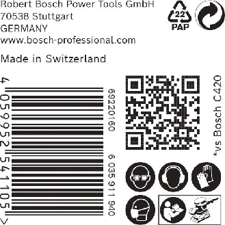 Bosch EXPERT M480 Schleifnetz fr Schwingschleifer, 115 x 230 mm, K 120, 50-tlg.-Beschreibung lesen