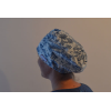 Calot cheveux gazelle bleu