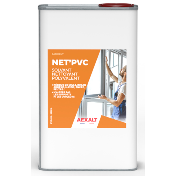 Solvant nettoyant polyvalent Net'PVC flacon de 500ml  - PVC452-Beschreibung lesen
