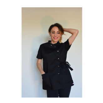 Blouse médicale CARLA Noir-Lire la description