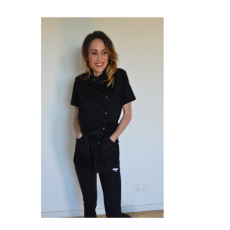 Blouse médicale CARLA Noir-Lire la description