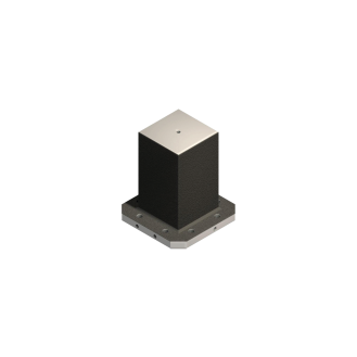 Cubo de hierro fundido de 4 lados con base terminada-Leer más