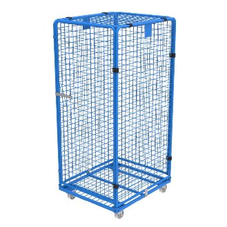 Roll conteneur de sécurité antivol avec roues en polyamide-Lire la description