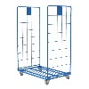 Roll conteneur 2 côtés avec roues en polyamide