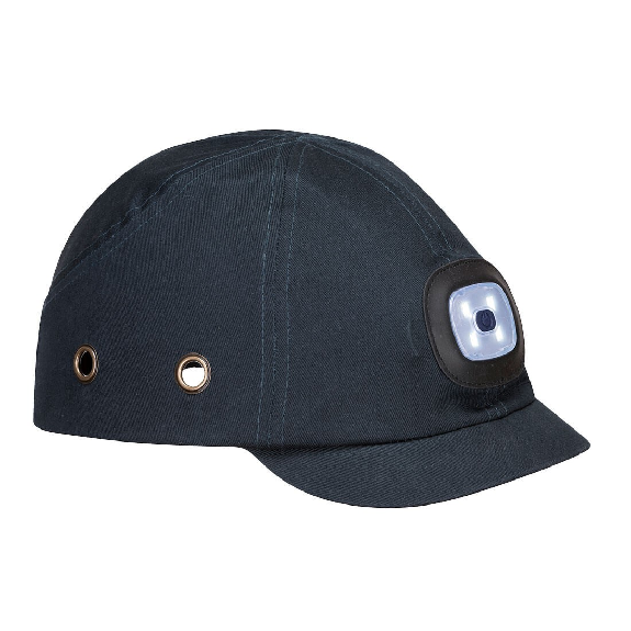 Portwest - Casquette anti-choc à LED rechargeable par USB-Lire la description