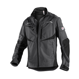 KÜBLER PRACTIQ Ultrashell Jacke anthrazit/schwarz Gr.  4XL-Beschreibung lesen