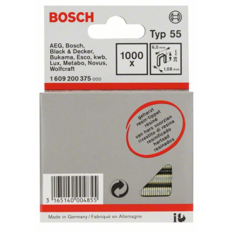 Schmalrückenklammer Typ 55, geharzt 6 x 1,08 x 28 mm, 1000er-Pack-Beschreibung lesen