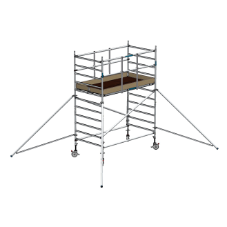 Echafaudage Roulant Aluminium - FE190XL - 6.20m Plancher-Lire la description