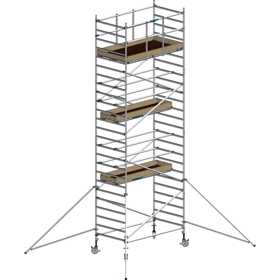 Echafaudage Roulant Aluminium - FE190XL - 6.20m Plancher-Lire la description
