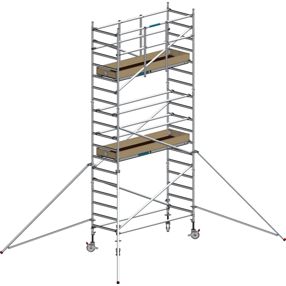 Echafaudage Roulant Aluminium - FE190 - 5.20m Plancher-Lire la description