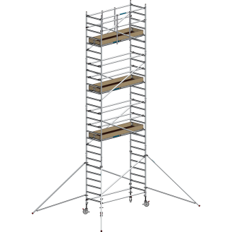 Échafaudage roulant aluminium 5.20m-Lire la description