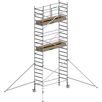Echafaudage Roulant Aluminium - FE190 - 5.20m Plancher-Lire la description