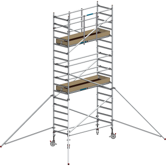 Echafaudage Roulant Aluminium - FE190 - 5.20m Plancher-Lire la description