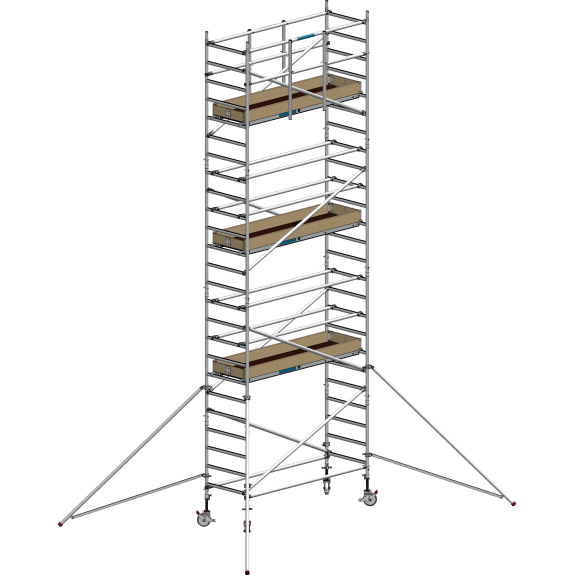 Echafaudage Roulant Aluminium - FE190 - 5.20m Plancher-Lire la description