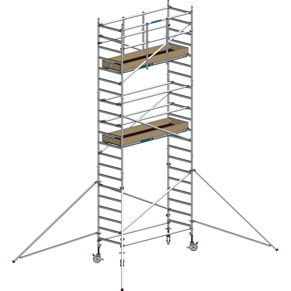 Echafaudage Roulant Aluminium - FE190 - 5.20m Plancher-Lire la description